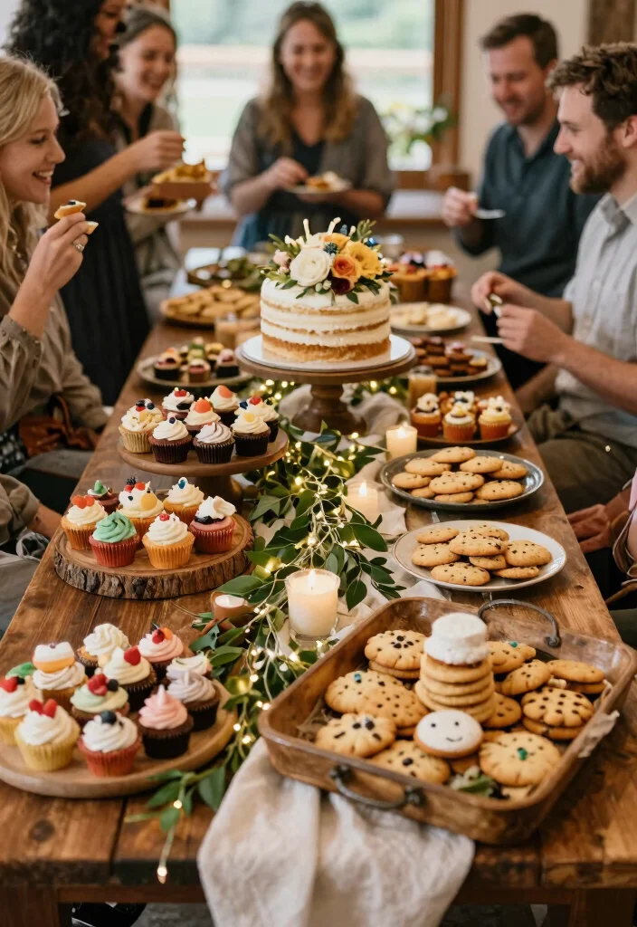 17 Casual Wedding Ideas That Feel Relaxed and Romantic - 10. Rustic Dessert Table 1