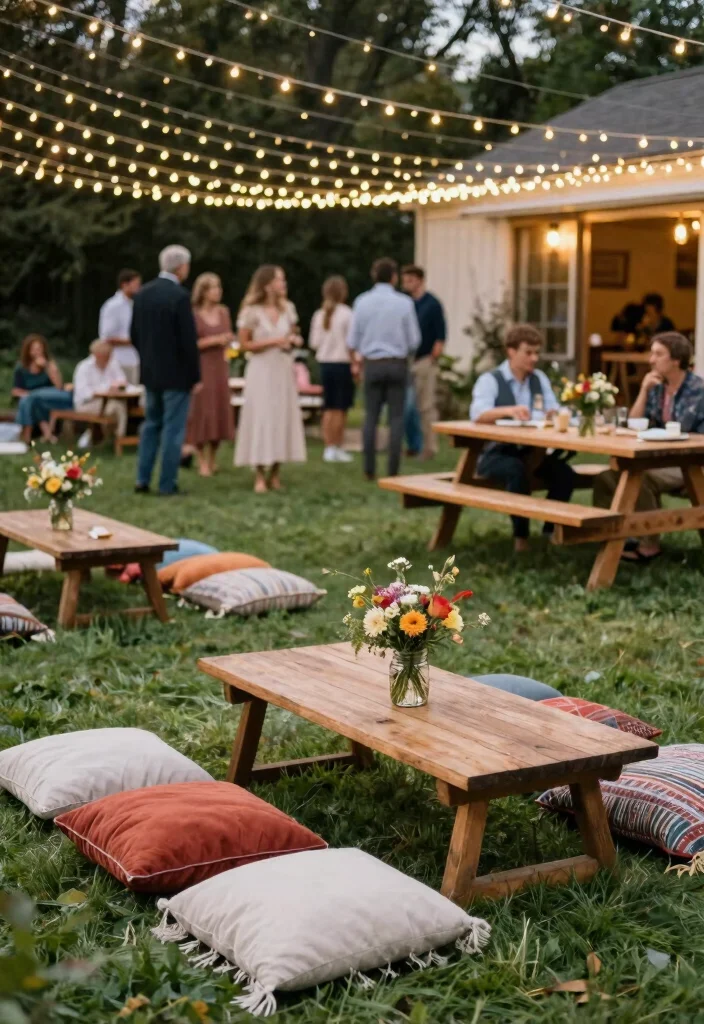 17 Casual Wedding Ideas That Feel Relaxed and Romantic - 5. Relaxed Seating Arrangements 1