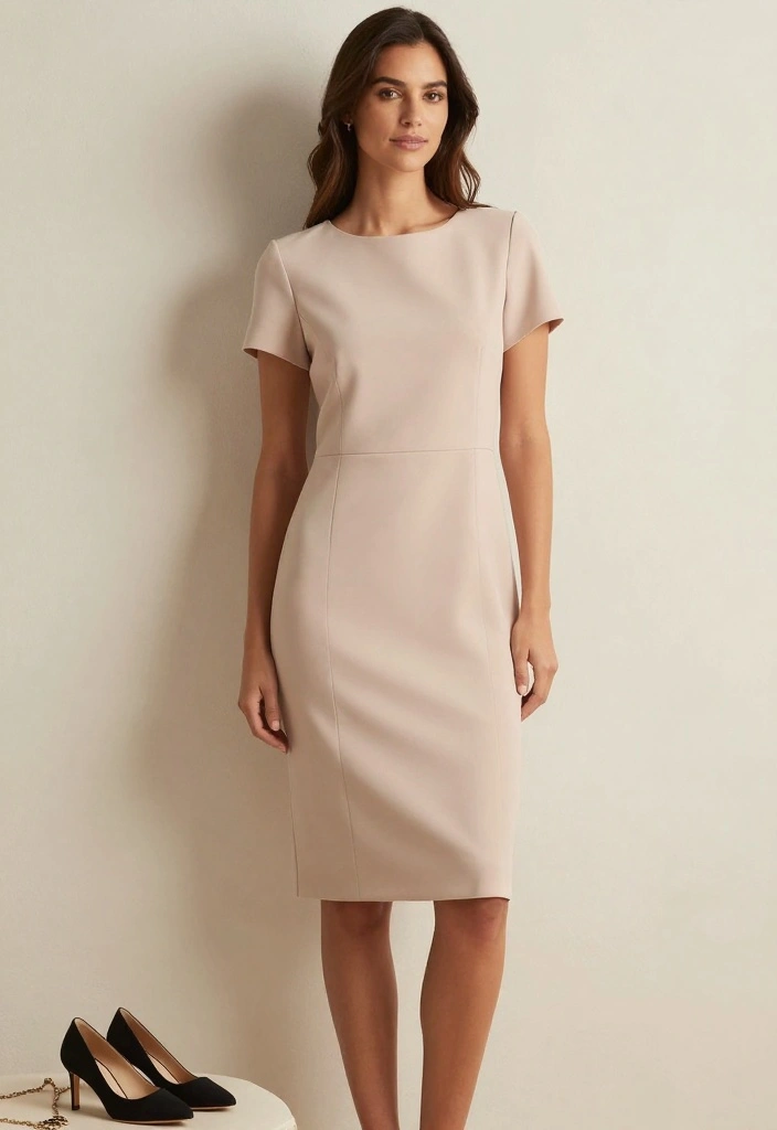 17 Courthouse Wedding Dress Ideas That Feel Chic - 16. Classic Shift Dress 1