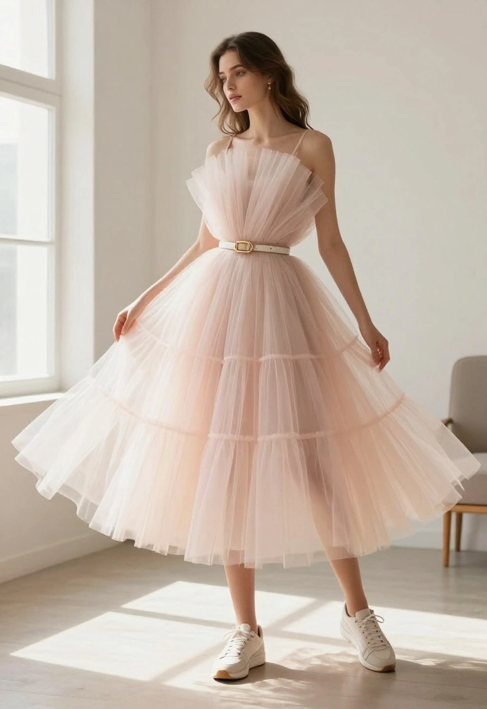 17 Courthouse Wedding Dress Ideas That Feel Chic - 17. Whimsical Tulle Dress 1
