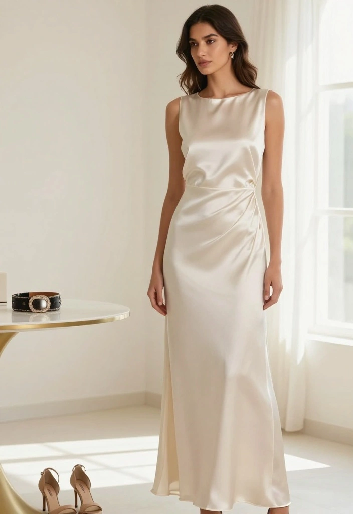17 Courthouse Wedding Dress Ideas That Feel Chic - 9. Simple Column Dress 1