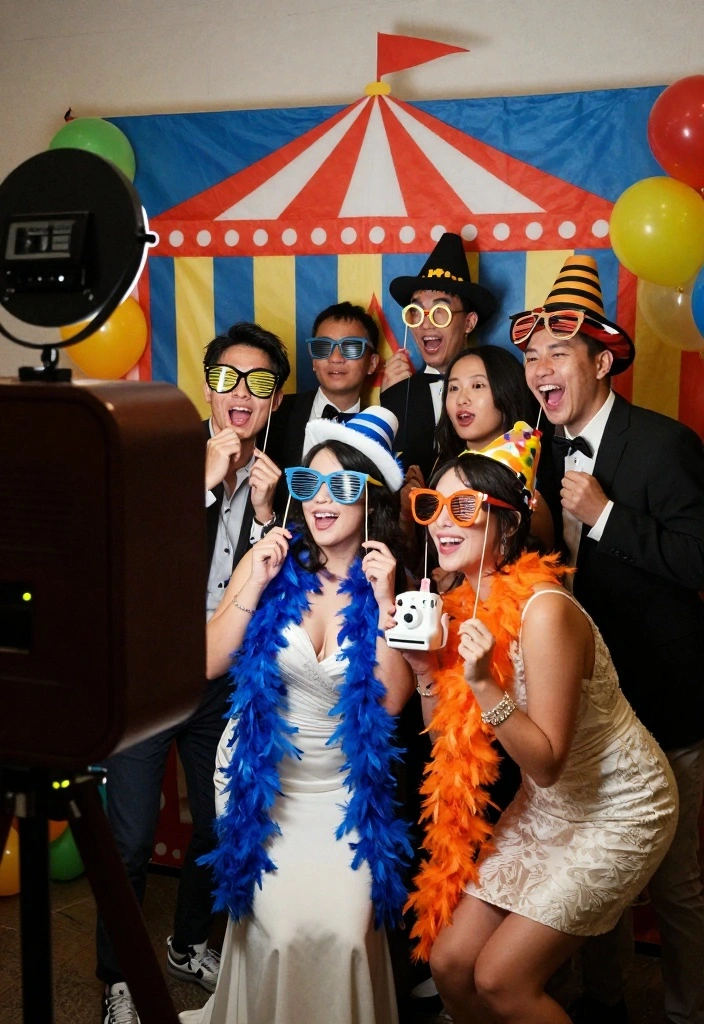 17 Funny Wedding Ideas That Make Guests Laugh - 1. Wacky Photo Booth Fun 1