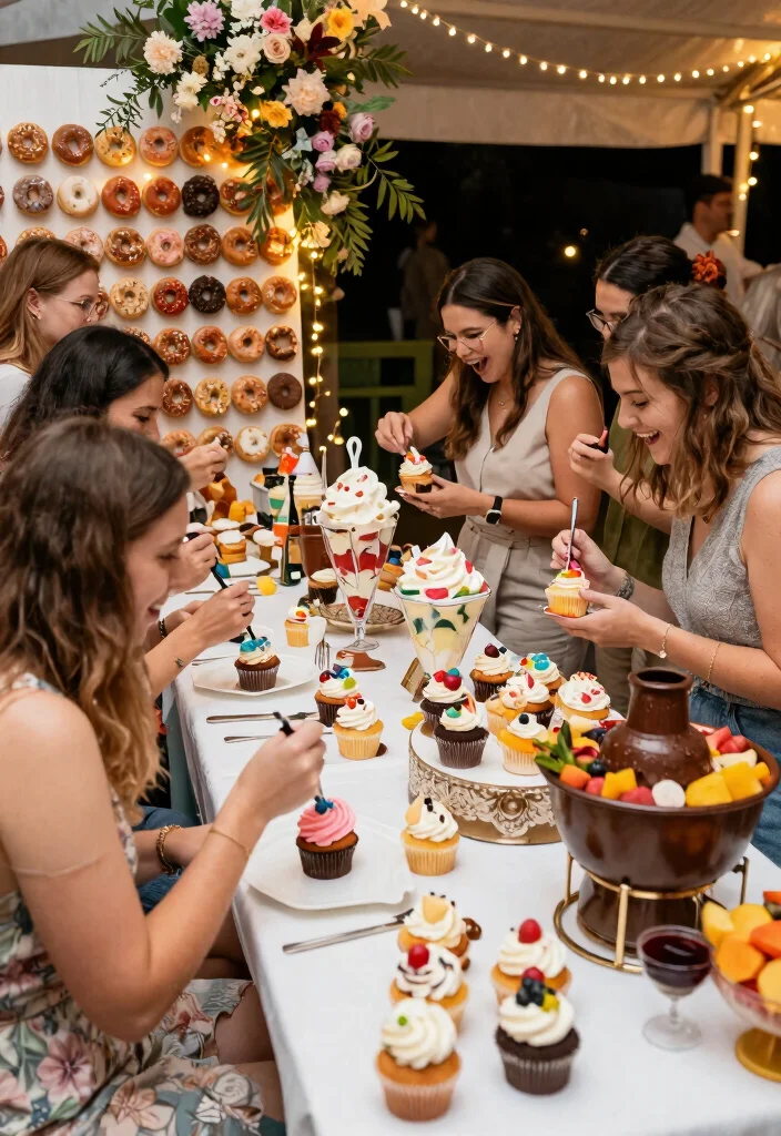 17 Funny Wedding Ideas That Make Guests Laugh - 11. Interactive Dessert Stations 1