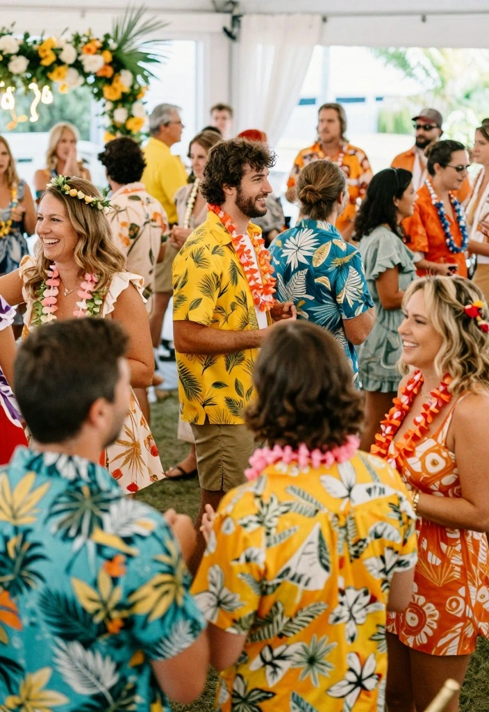 17 Funny Wedding Ideas That Make Guests Laugh - 13. Themed Wedding Attire for Guests 1