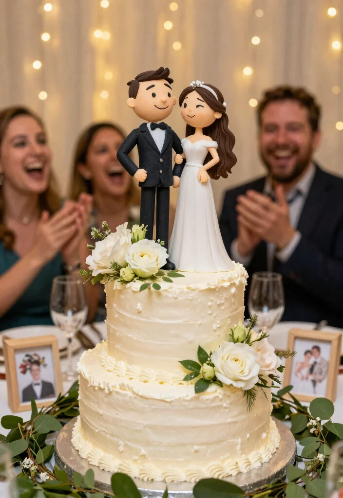 17 Funny Wedding Ideas That Make Guests Laugh - 5. Quirky Cake Toppers 1