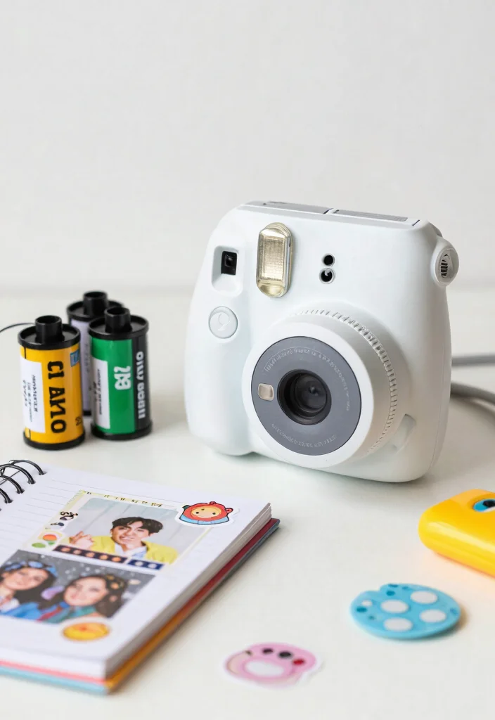 17 Godparent Proposal Box Ideas That Feel Thoughtful - 10. Instant Camera with Film 1
