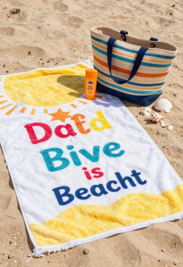 17 Godparent Proposal Box Ideas That Feel Thoughtful - 13. Custom Beach Towels 1