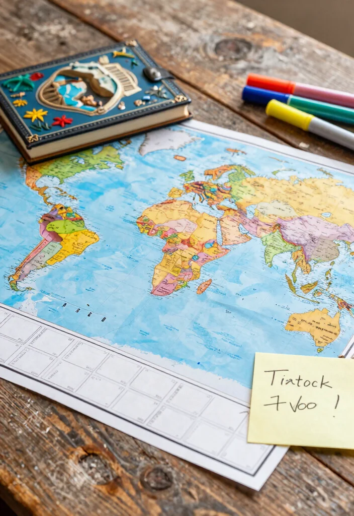 17 Godparent Proposal Box Ideas That Feel Thoughtful - 2. Travel-Themed Scratch-Off Map 1