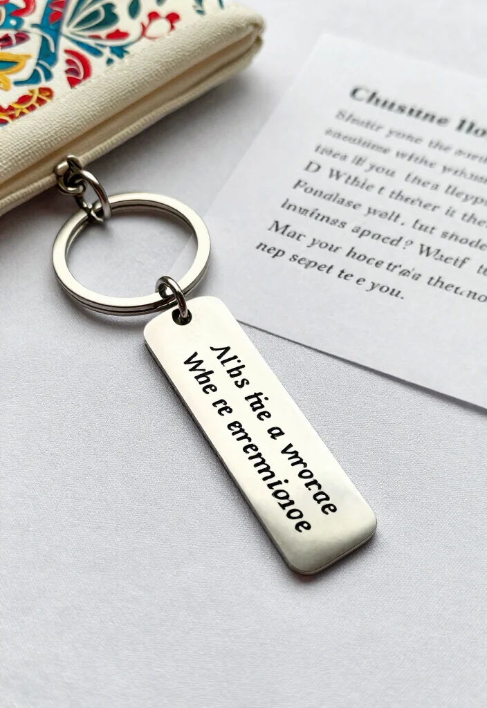 17 Godparent Proposal Box Ideas That Feel Thoughtful - 7. Engraved Keychain 1
