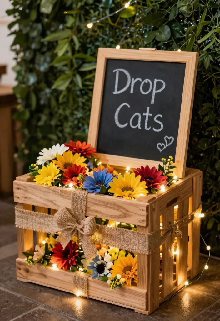 17 Graduation Party Card Box Ideas That Stand Out - 2. Wooden Crate Delight 1