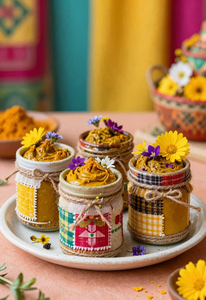 17 Haldi Plate Decoration Ideas For Vibrant Ceremonies - 15. Upcycled Beauty 1