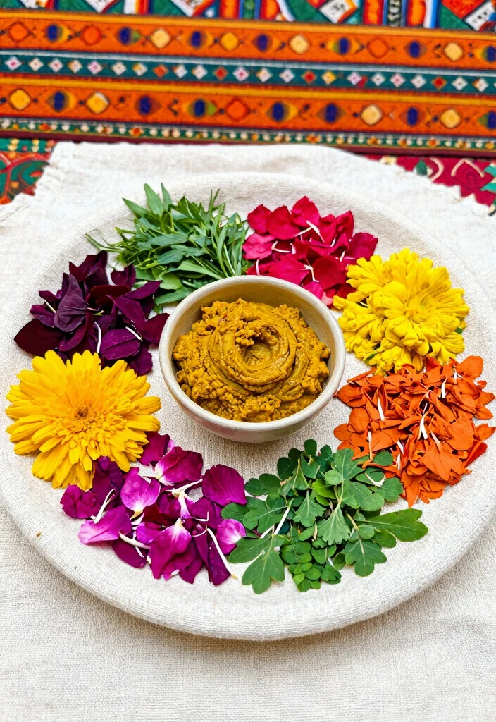 17 Haldi Plate Decoration Ideas For Vibrant Ceremonies - 7. Eco-friendly Textiles 1