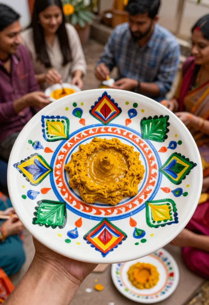 17 Haldi Plate Decoration Ideas For Vibrant Ceremonies - 8. Artistic Inspiration 1