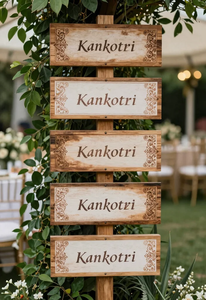 17 Kankotri Decoration Ideas That Feel Elegant - 11. Kankotri-Themed Signage 1