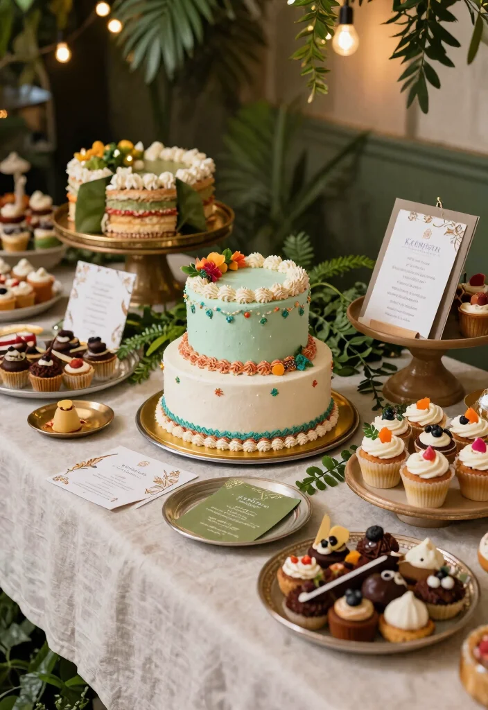 17 Kankotri Decoration Ideas That Feel Elegant - 17. Kankotri-inspired Dessert Table 1