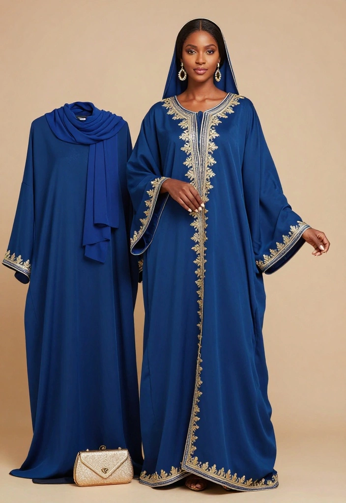 17 Nikah Dress Ideas For Timeless Elegance - 5. Kaftan Style Abaya 1
