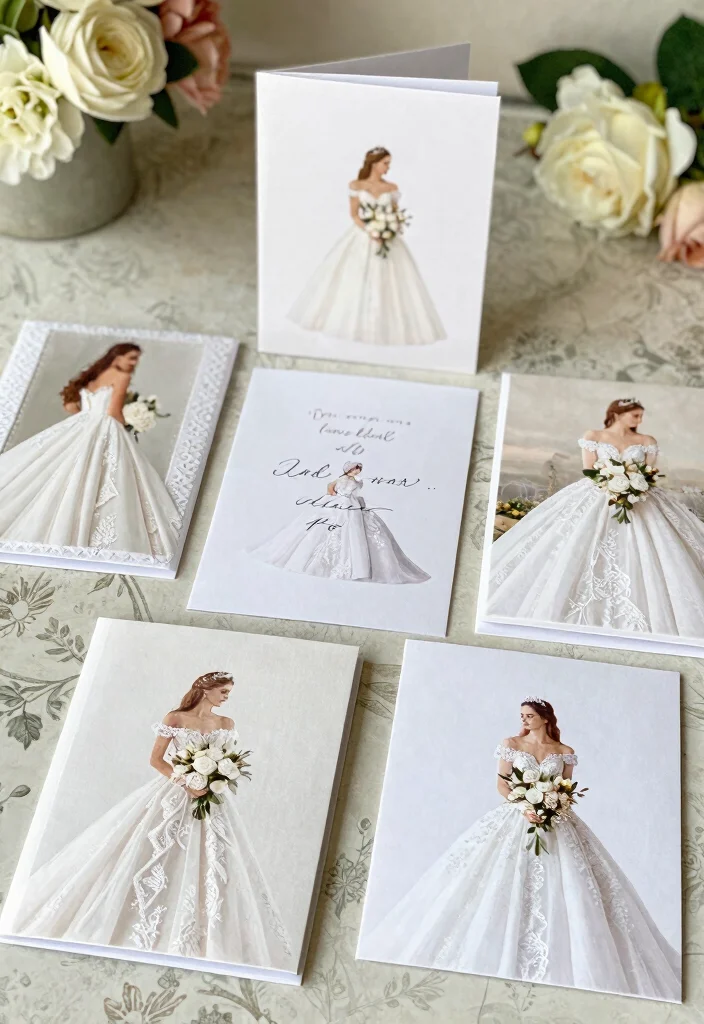 17 Repurposed Wedding Dress Ideas That Keep Memories Alive - 16. Creative Greeting Cards 1