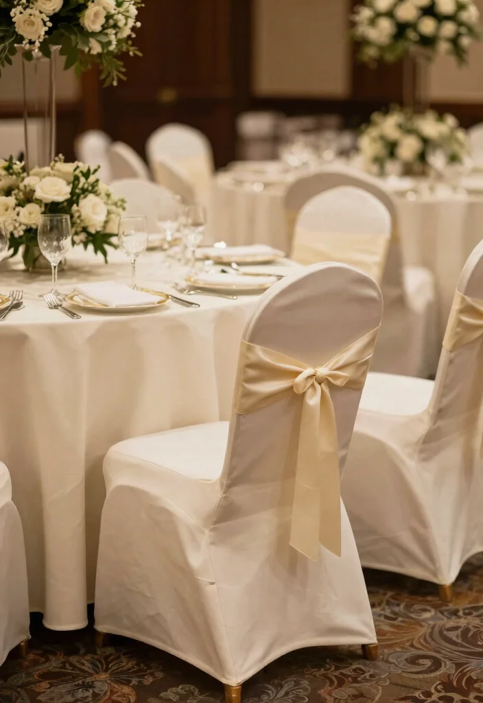 17 Wedding Decor Ideas on a Budget That Still Look Luxe - 11. Elegant Chair Covers 1