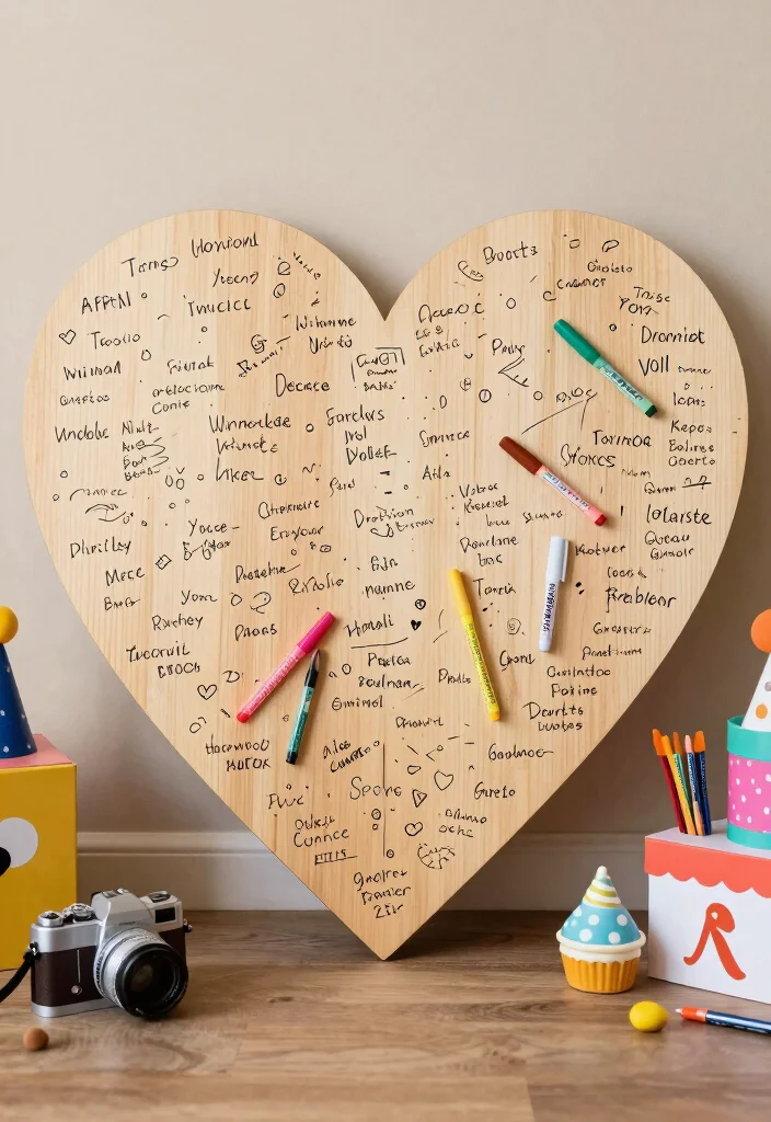 17 Wedding Decor Ideas on a Budget That Still Look Luxe - 12. Creative Guest Book Alternatives 1