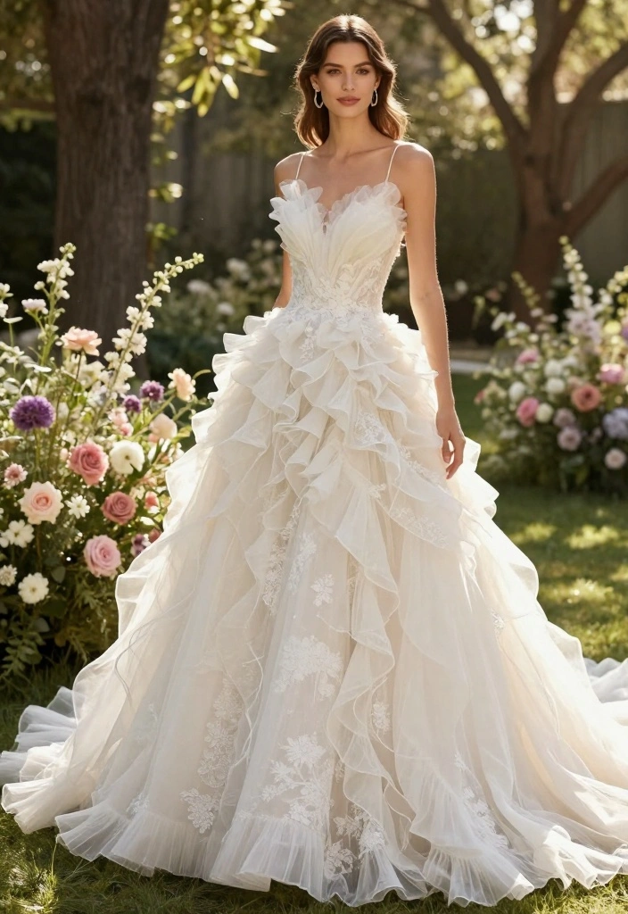 17 Wedding Dress Ideas That Inspire Every Bride - 10. Romantic Ruffles 1