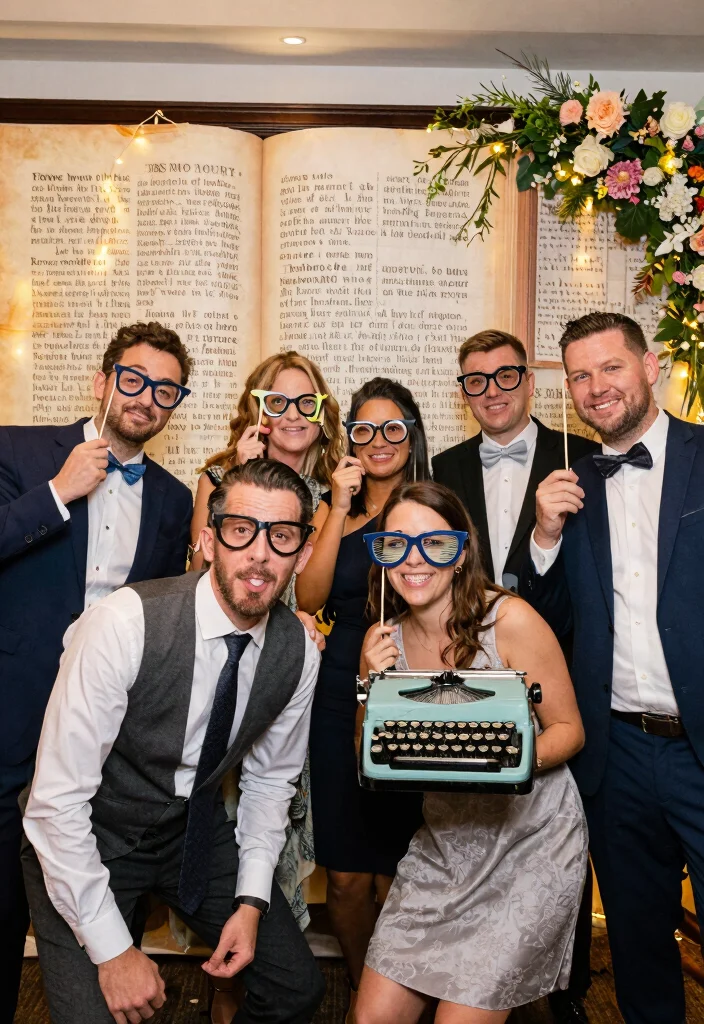 18 Bookish Wedding Ideas For Literature Lovers - 10. Literary Photo Booth 1