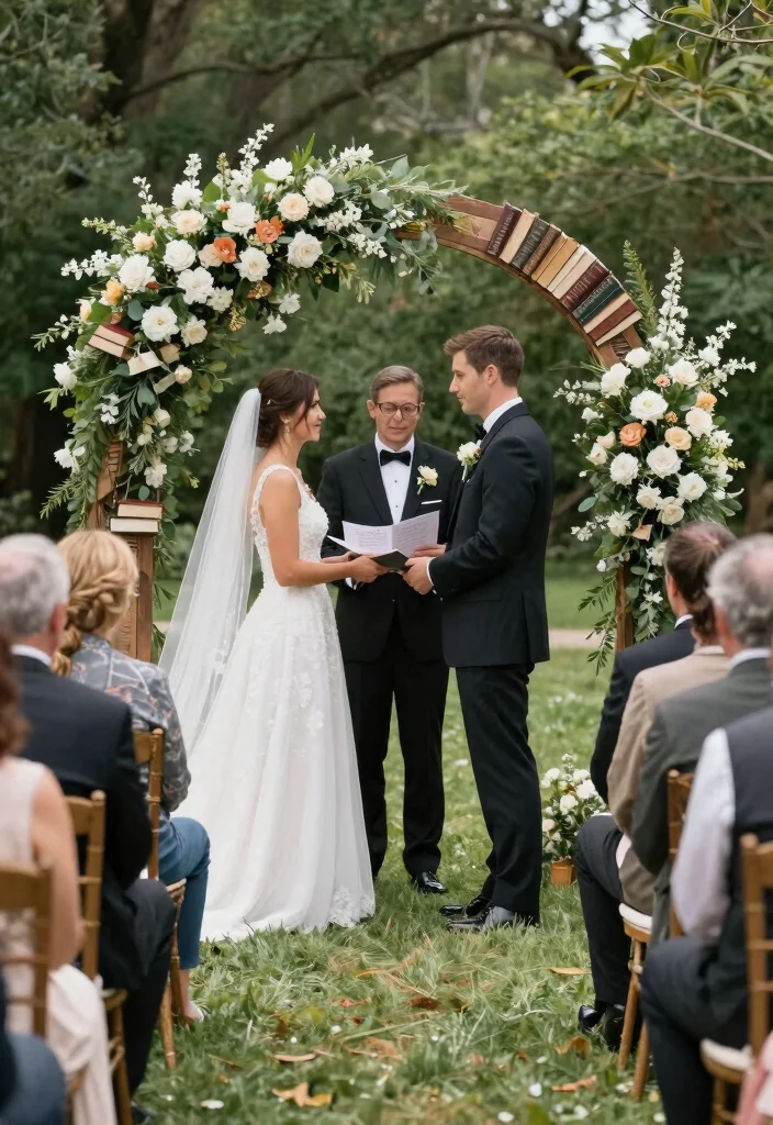 18 Bookish Wedding Ideas For Literature Lovers - 14. Book-Themed Ceremony 1