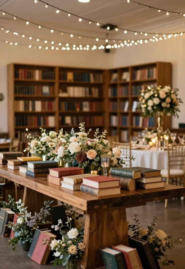 18 Bookish Wedding Ideas For Literature Lovers - 2. Book-Themed Decor 1
