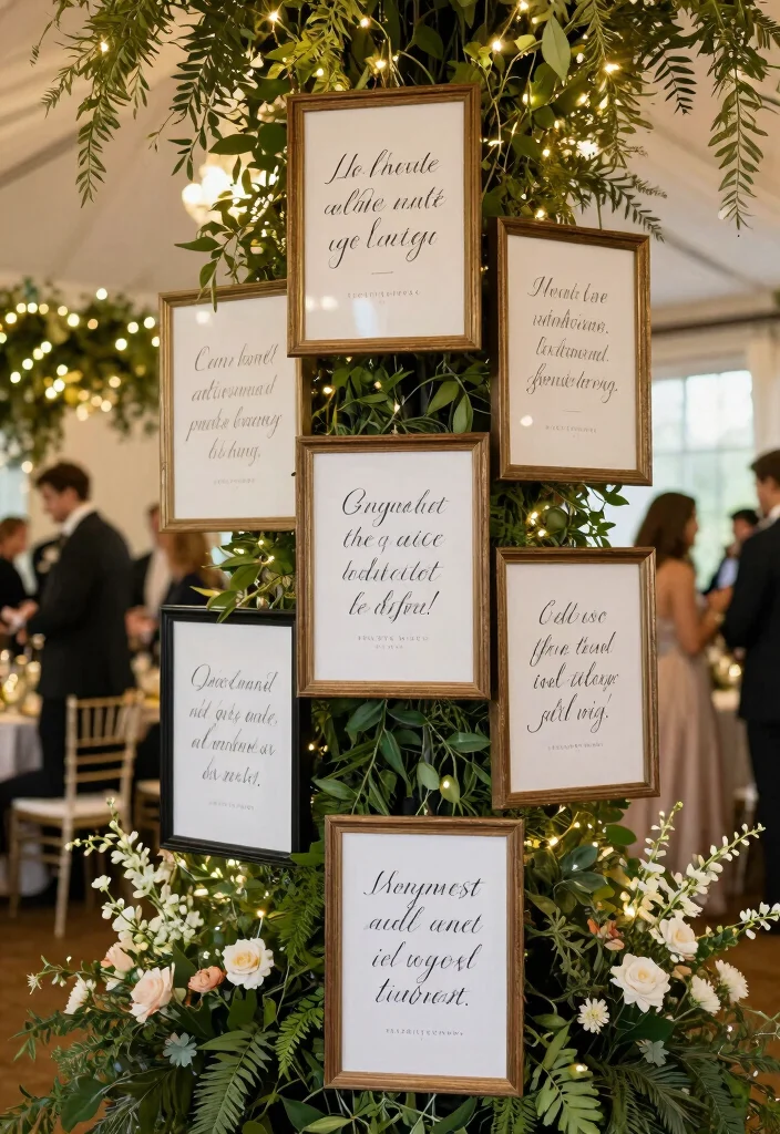 18 Bookish Wedding Ideas For Literature Lovers - 8. Book Quote Signage 1