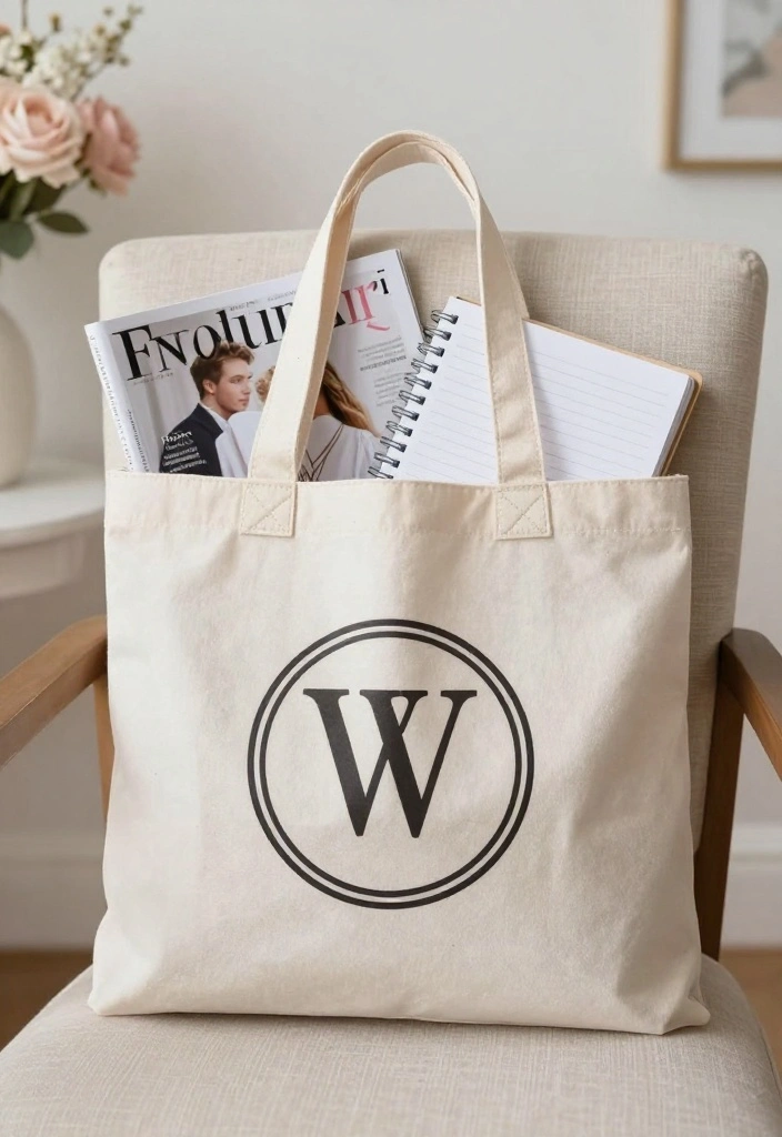 18 Bride to Be Gift Ideas That Feel Thoughtful and Cute - 13. Personalized Tote Bag 1