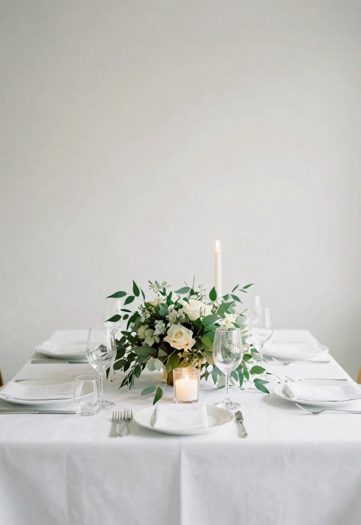 18 Christian Wedding Ideas That Feel Timeless - 13. Minimalist Decor 1