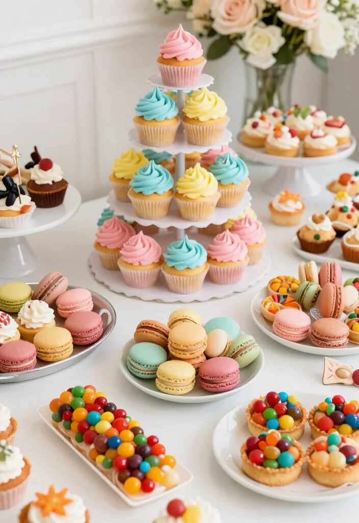 18 Colorful Wedding Ideas That Feel Joyful and Unique - 15. Unique Colorful Desserts 1