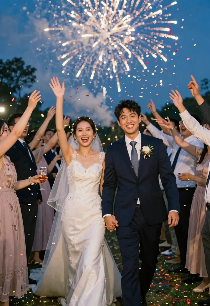 18 Colorful Wedding Ideas That Feel Joyful and Unique - 18. Colorful Exit Strategies 1