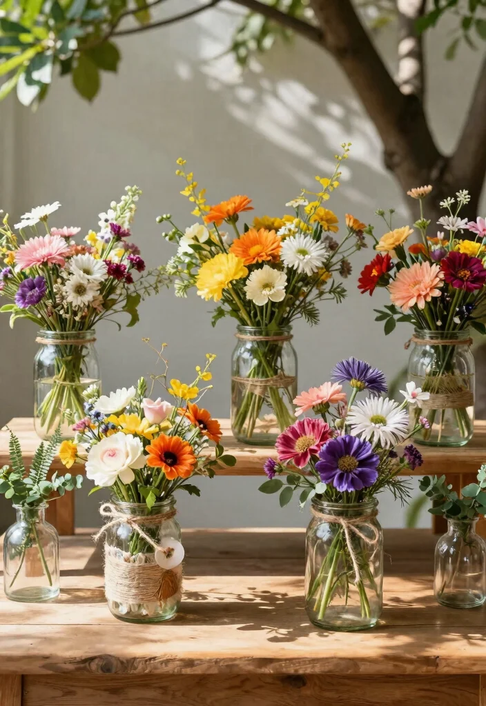 18 Eco-Friendly Sangeet Decoration Ideas That Dazzle Guests - 1. Seasonal Flowers Centerpieces 1