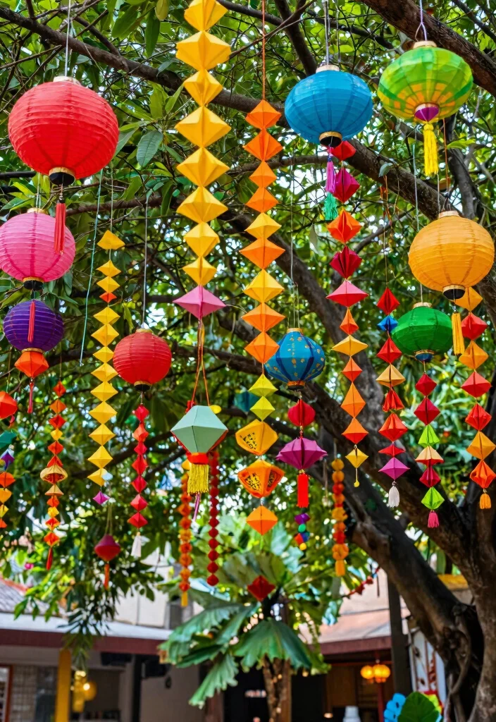 18 Eco-Friendly Sangeet Decoration Ideas That Dazzle Guests - 4. Handcrafted Paper Decorations 1