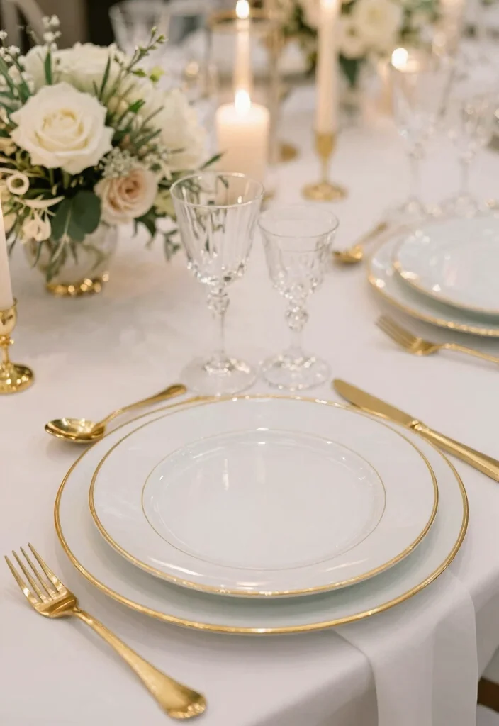 18 Engagement Plates Decoration Ideas That Look Luxurious - 13. Gold Accents and Details 1