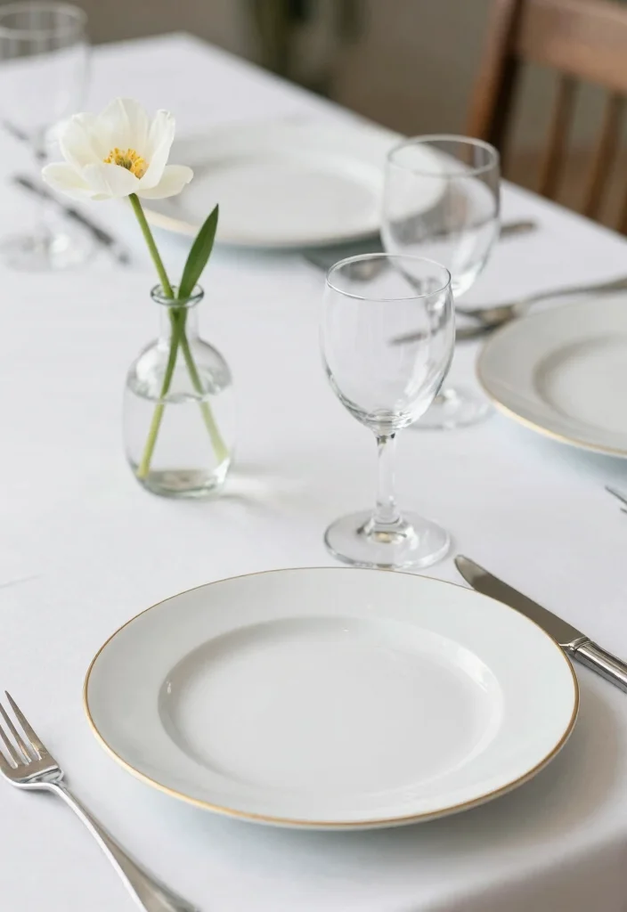 18 Engagement Plates Decoration Ideas That Look Luxurious - 2. Minimalist Elegance 1