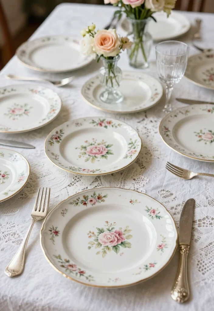 18 Engagement Plates Decoration Ideas That Look Luxurious - 3. Vintage Glam 1