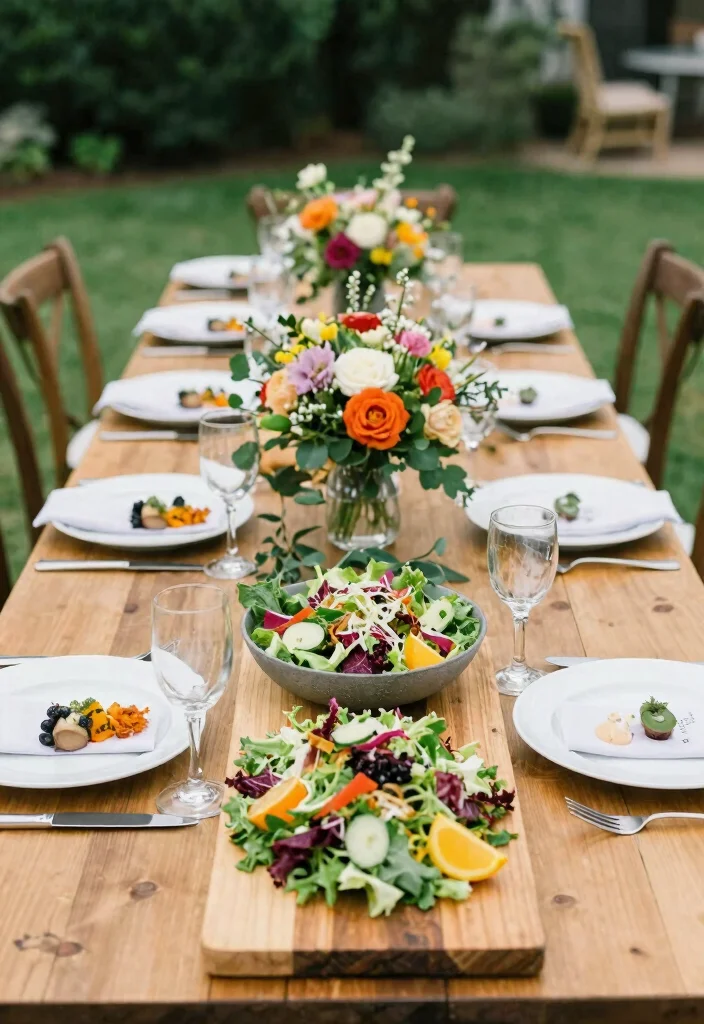 18 Garden Wedding Ideas That Feel Naturally Beautiful - 10. Delicious Seasonal Menu 1