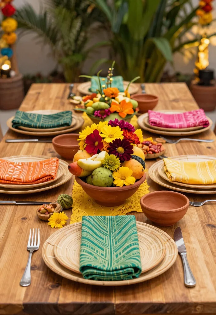 18 Haldi Mehendi Decoration Ideas That Combine Colors Perfectly - 3. Eco-Conscious Table Settings 1