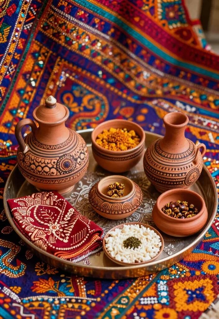 18 Mehndi Thali Decoration Ideas That Dazzle - 12. Cultural Heritage Thali 1