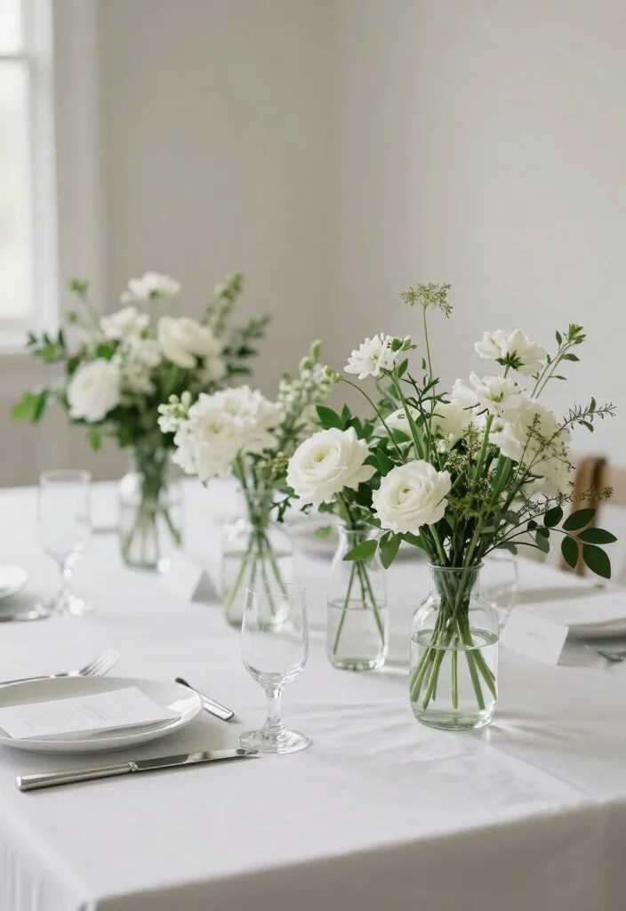 18 Modern Wedding Ideas That Feel Sleek And Stylish - 1. Minimalist Floral Arrangements 1