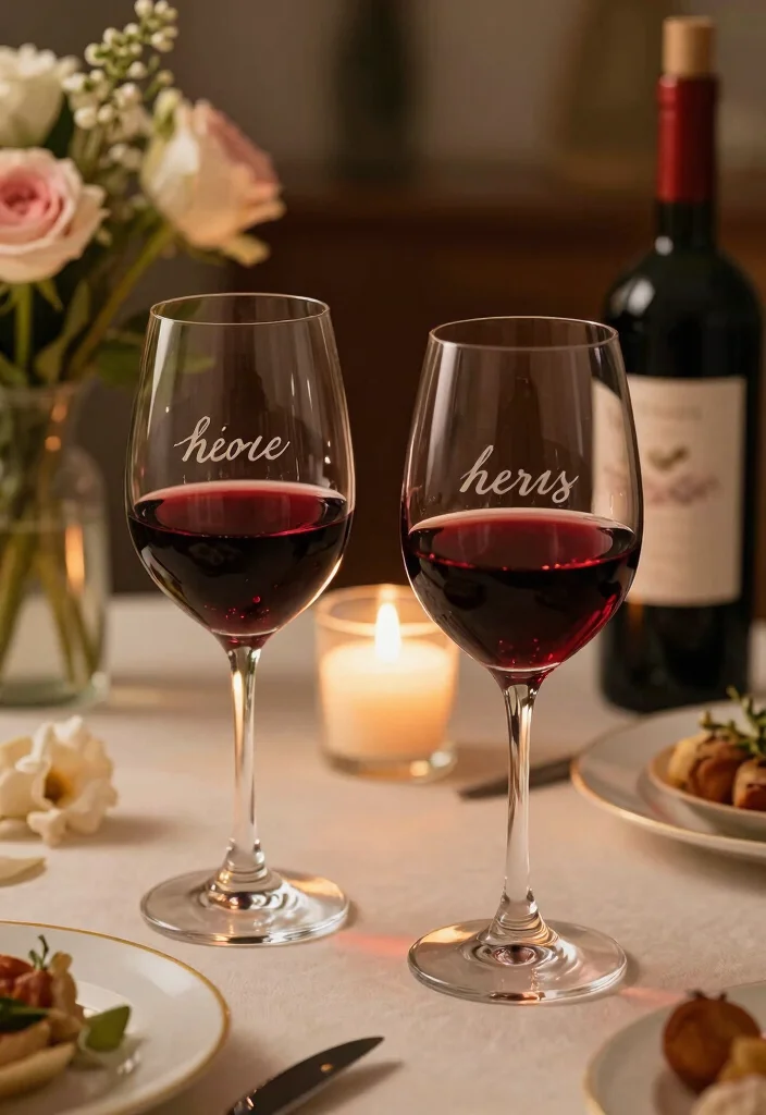18 Mother Of The Bride Gift Ideas That Touch Her Heart - 10. Personalized Wine Glass Set 1