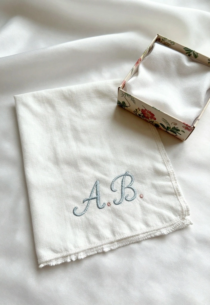 18 Mother Of The Bride Gift Ideas That Touch Her Heart - 3. Customized Handkerchief 1