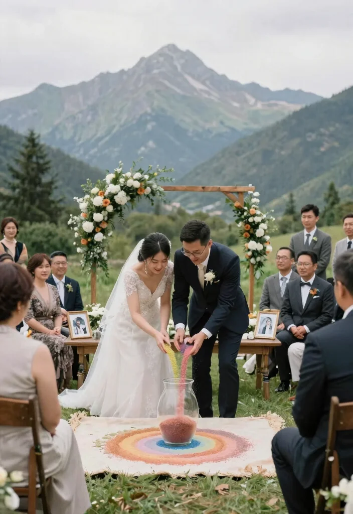 18 Mountain Wedding Ideas That Feel Peaceful And Majestic - 11. Personalized Ceremony Rituals 1