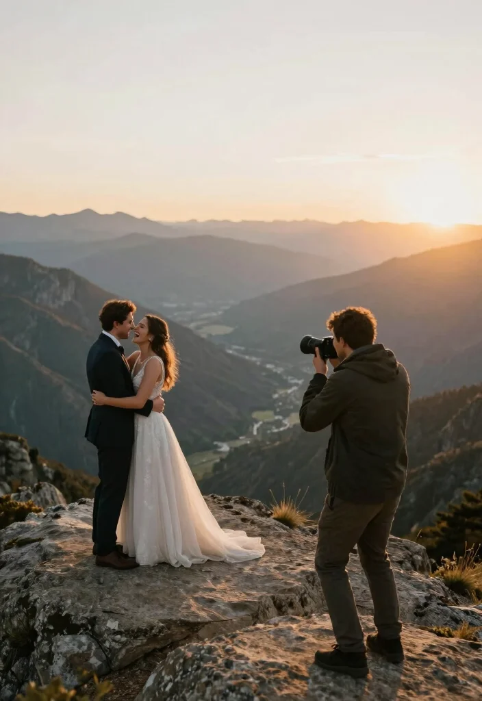 18 Mountain Wedding Ideas That Feel Peaceful And Majestic - 15. Capture the Day with an Adventure Photographer 1