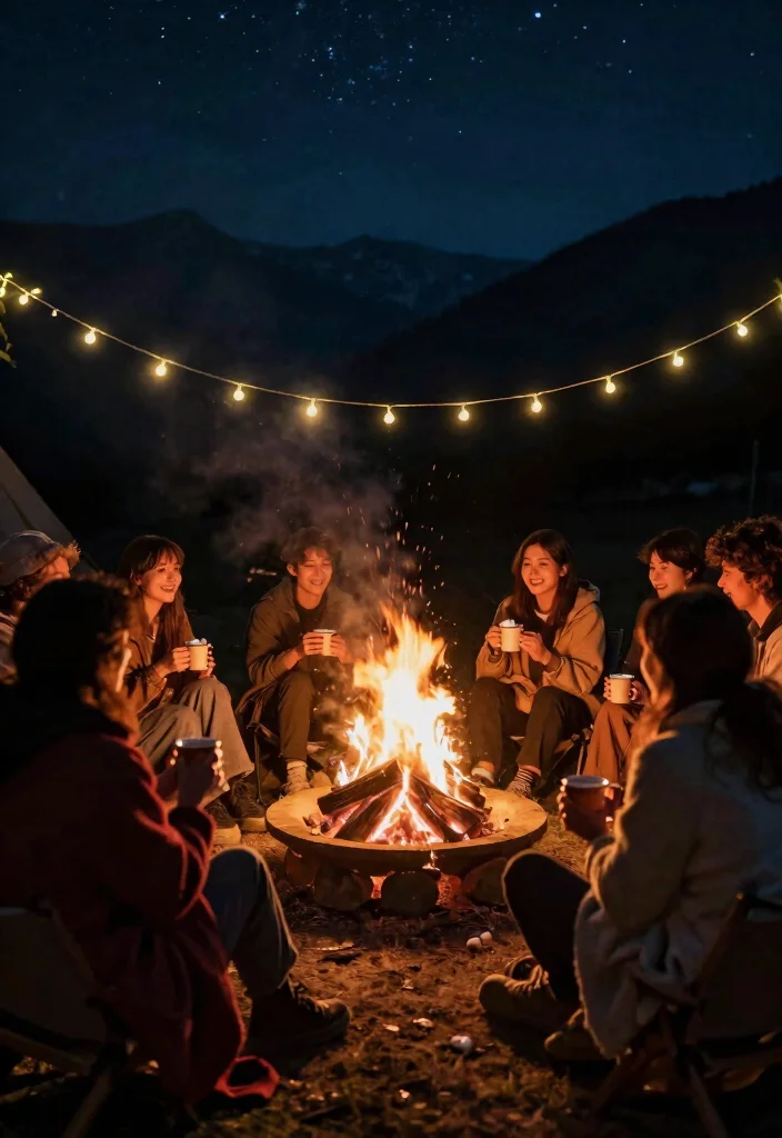 18 Mountain Wedding Ideas That Feel Peaceful And Majestic - 16. Evening Bonfire Celebrations 1