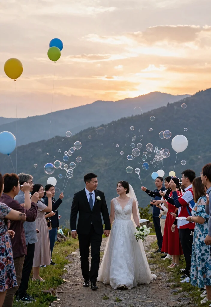 18 Mountain Wedding Ideas That Feel Peaceful And Majestic - 18. A Meaningful Send-Off 1