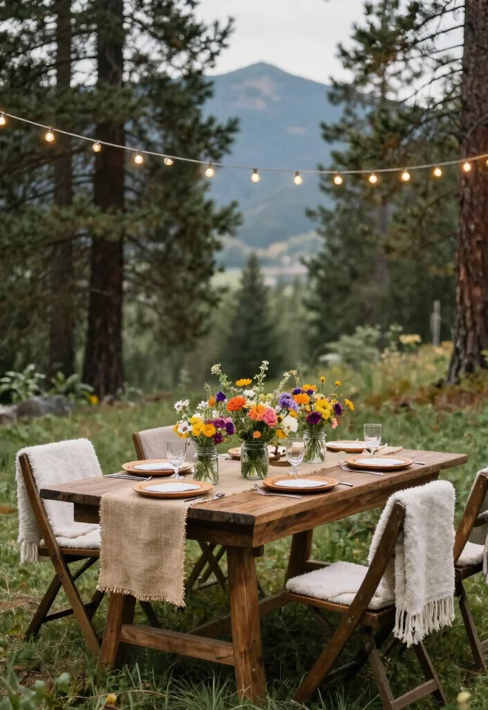 18 Mountain Wedding Ideas That Feel Peaceful And Majestic - 2. Rustic Wedding Decor 1