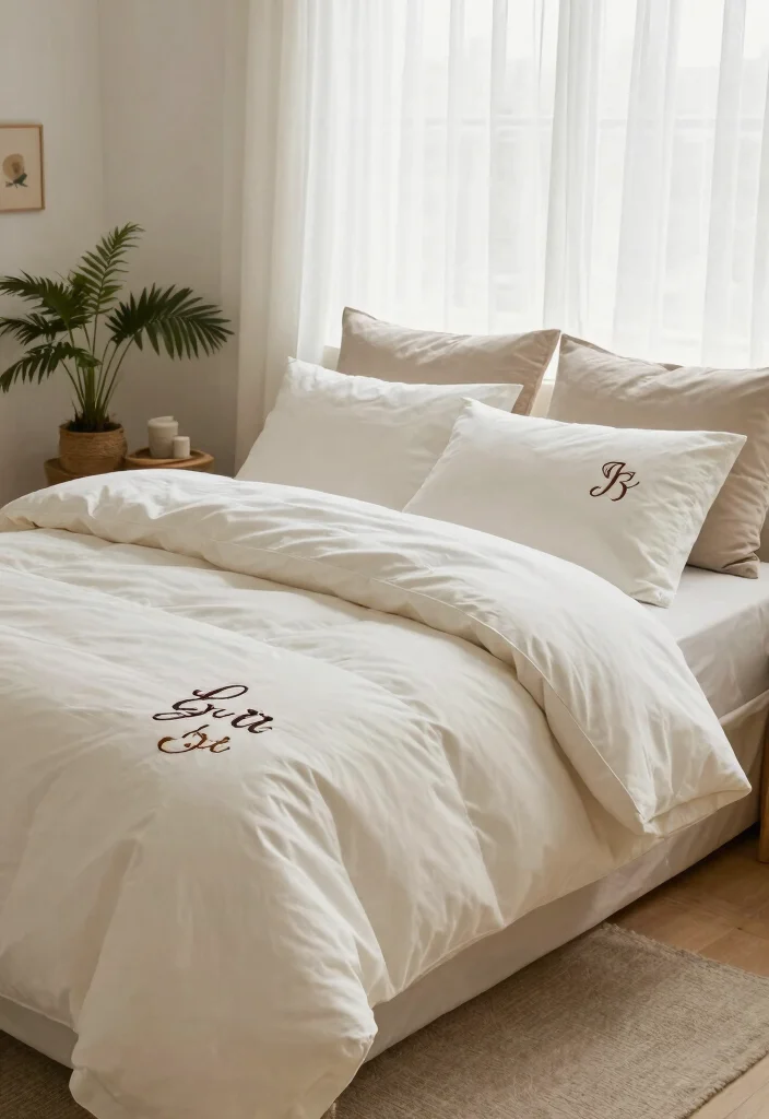 18 Nikkah Gift Ideas That Feel Thoughtful - 6. Customized Eco-Friendly Bedding 1