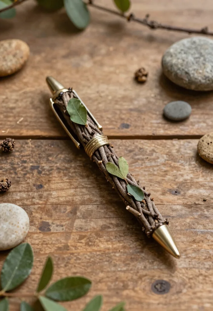 18 Nikkah Pen Decoration Ideas That Feel Elegant - 13. Nature-Inspired Designs 1